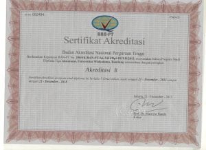Sertifikat Akreditasi Prodi Akuntansi D3 (2013-2018)
